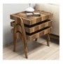 Set tavoline (3 Pc) Kalune Design Roma - Walnut Walnut