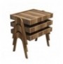 Set tavoline (3 Pc) Kalune Design Roma - Walnut Walnut