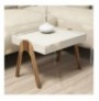 Set tavoline (3 Pc) Kalune Design Roma - Walnut, Cream Walnut Cream