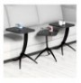 Set tavoline (3 Pc) Kalune Design Pion - Black Marble Black