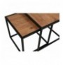 Set tavoline kafeje Kalune Design Atlantis - Walnut WalnutBlack