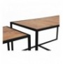 Set tavoline kafeje Kalune Design Atlantis - Walnut WalnutBlack