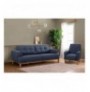 Set ( 3 Pc ) Divan + kolltuk Atelier del Sofa Vina Set - Dark Blue, Atlantic Pine Dark Blue Atlantic Pine