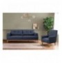 Set ( 3 Pc ) Divan + kolltuk Atelier del Sofa Vina Set - Dark Blue, Atlantic Pine Dark Blue Atlantic Pine