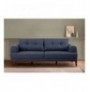 Set ( 3 Pc ) Divan + kolltuk Atelier del Sofa Vina Set - Dark Blue, Walnut Dark Blue Walnut