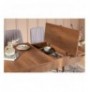 Set 4 Pc Tavoline ngrenie me hapje + Karrige Kalune Design Vina 0701 - Soho, Walnut Walnut Soho