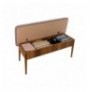 Set 4 Pc Tavoline ngrenie me hapje + Karrige Kalune Design Vina 0701 - Soho, Walnut Walnut Soho