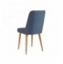 Set ( 5 Pc ) Tavoline + karrige Kalune Design Costa White Atlantice-Navy Blue Atlantic Pine Navy Blue