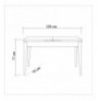 Set ( 6 Pc ) Tavoline + karrige Kalune Design Costa 0900 - 2 AB Atlantic Pine White Stone