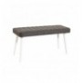 Set ( 6 Pc ) Tavoline + karrige Kalune Design Costa 1053 - 2 B White Anthracite