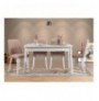 Set ( 5 Pc ) Tavoline + karrige Kalune Design Costa White-Stone White Stone