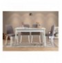 Set ( 5 Pc ) Tavoline + karrige Kalune Design Costa White-Grey White Grey