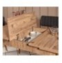 Set 4 Pc Tavoline ngrenie me hapje + Karrige Kalune Design Vina 1053 - 3 - Anthracite, Atlantic Atlantic Pine Anthracite