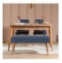 Set 4 Pc Tavoline ngrenie me hapje + Karrige Kalune Design Vina 1048 - 3 - Atlantic, Dark Blue Atlantic Pine Dark Blue