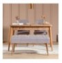 Set 4 Pc Tavoline ngrenie me hapje + Karrige Kalune Design Vina 0701 - 3 - Atlantic, Grey Atlantic Pine Grey