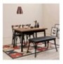 Set ( 4 Pc ) Tavoline + karrige Kalune Design Oliver Sbt Barok-Black Black