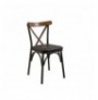 Set ( 4 Pc ) Tavoline + karrige Kalune Design Oliver Sbt Barok-Siyah Black
