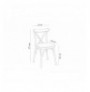 Set ( 5 Pc ) Tavoline + karrige Kalune Design Oliver 30 White