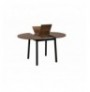 Set 5 Pc Tavoline ngrenie me hapje + Karrige Kalune Design Oliver - Black, Walnut