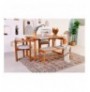 Set ( 4 Pc ) Tavoline + karrige Kalune Design Cheri 2S-1B Oak Cream