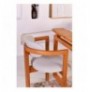 Set ( 4 Pc ) Tavoline + karrige Kalune Design Cheri 2S-1B Oak Cream