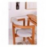 Set ( 5 Pc ) Tavoline + karrige Kalune Design Cheri 4S Oak Cream