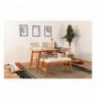 Set ( 4 Pc ) Tavoline + karrige Kalune Design Palace (2S-1B) Oak Cream