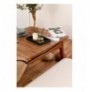 Set ( 4 Pc ) Tavoline + karrige Kalune Design Touch (2S-1B) Walnut Cream