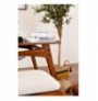 Set ( 4 Pc ) Tavoline + karrige Kalune Design Touch (2S-1B) Walnut Cream