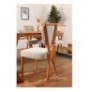 Set ( 5 Pc ) Tavoline + karrige Kalune Design Palace Wooden - Cream Oak Cream