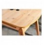 Set ( 5 Pc ) Tavoline + karrige Kalune Design Palace Wooden - Cream Oak Cream