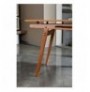 Set ( 5 Pc ) Tavoline + karrige Kalune Design Palace Wooden - Anthracite Oak Anthracite