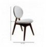 Set ( 5 Pc ) Tavoline + karrige Kalune Design Touch Wooden - Cream Walnut Cream