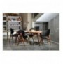 Set ( 5 Pc ) Tavoline + karrige Kalune Design Touch Wooden - Anthracite Walnut Anthracite