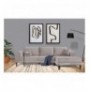 Divan kendor Atelier del Sofa Nero - NQ6-249 Light Grey