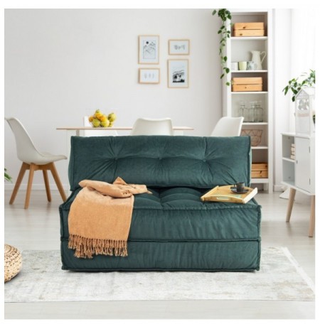 Divan 2-vendesh Atelier del Sofa Mocca - Petrol Green Petrol Green