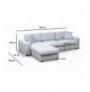 Divan kendor Atelier del Sofa Loop 13 Light Grey