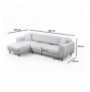 Divan kendor Atelier del Sofa Image Corner Left ( Chl-3R ) - Beige Beige