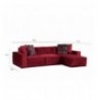 Divan kendor Atelier del Sofa Lego Corner 9 ( L1-O1-Chl) Burgundy