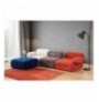 Divan kendor Atelier del Sofa Doblo 3 Seater with Pouffe ( L1-O1-1R-Pouffe) - Multicolor Red White Blue Grey