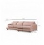 Divan kendor Atelier del Sofa River Corner Right (L2-Chl) Pink