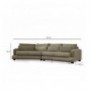 Divan 4-vendesh Atelier del Sofa River 4 Seater Left (Xc Left-2R) - Green Green