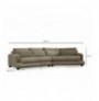 Divan 4-vendesh Atelier del Sofa River 4 Seater Right (L2-Xc Right) - Green Green