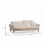 Divan 3-vendesh Atelier del Sofa Costor White - 3 White