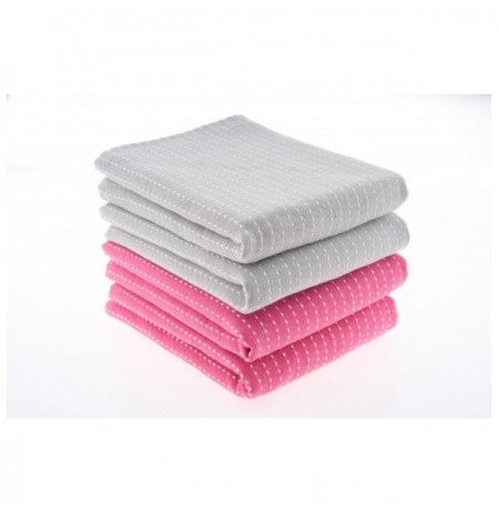 Set peshqire ( 4 Pc) Ruth Pink Grey