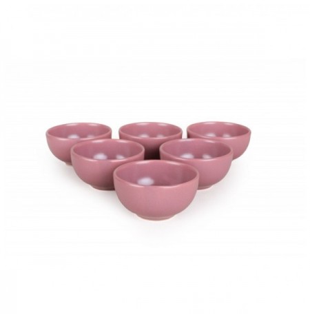 Set mbajtese salcash Bulut Violet Snack / Sauce Bowl 8 Cm 6 Pieces Violet