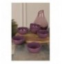 Set mbajtese salcash Bulut Purple Snack / Sauce Bowl 8 Cm 6 Pieces Purple