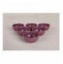 Set mbajtese salcash Bulut Purple Snack / Sauce Bowl 8 Cm 6 Pieces Purple