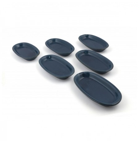 Set pjata ( 6 Pc ) Safir Hittite Kayak Plate 6 Pieces 16 Cm Blue