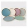 Set pjata embelsire qeramike ( 6 Pc) Nordic BlueGreenPinkGrey